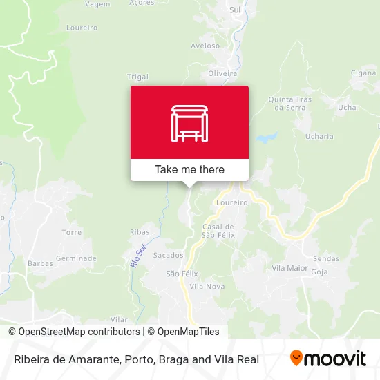 Ribeira de Amarante map
