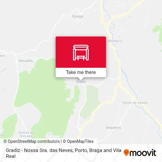 Gradiz - Nossa Sra. das Neves map
