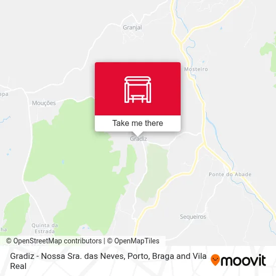 Gradiz - Nossa Sra. das Neves map