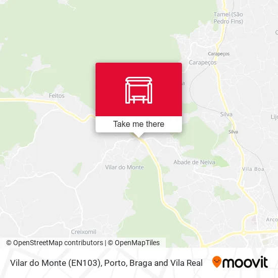 Vilar do Monte (EN103) map