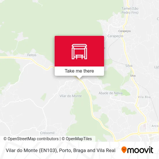 Vilar do Monte (EN103) map