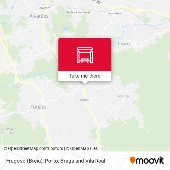 Fragoso (Breia) map