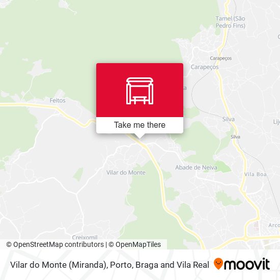 Vilar do Monte (Miranda) mapa