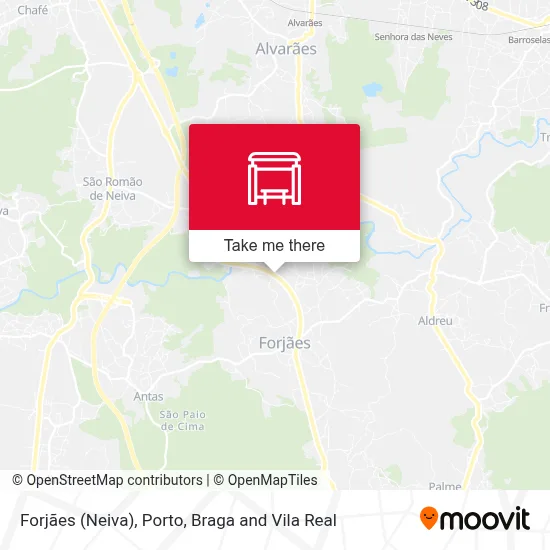 Forjães (Neiva) map