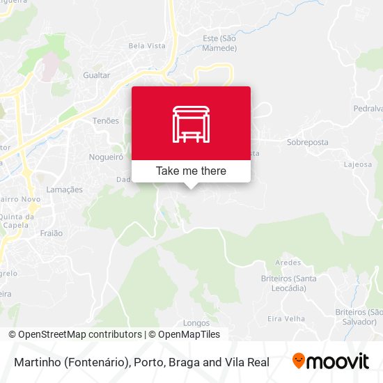 Martinho (Fontenário) mapa