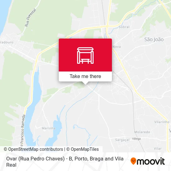 Ovar (Rua Pedro Chaves) - B map