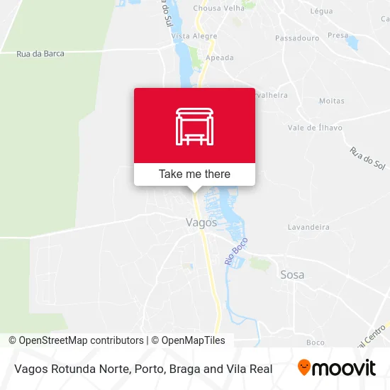 Vagos Rotunda Norte map