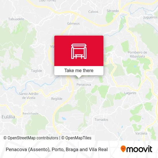 Penacova (Assento) map