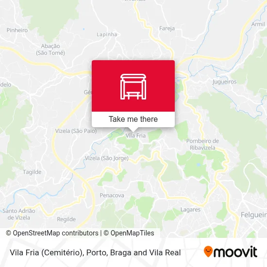 Vila Fria (Cemitério) map