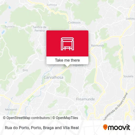 Rua do Porto mapa