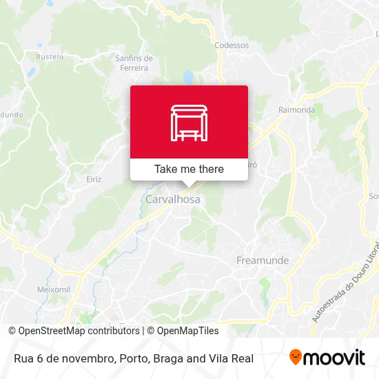 Rua 6 de novembro map
