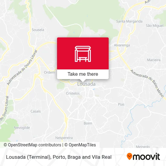 Lousada (Terminal) map