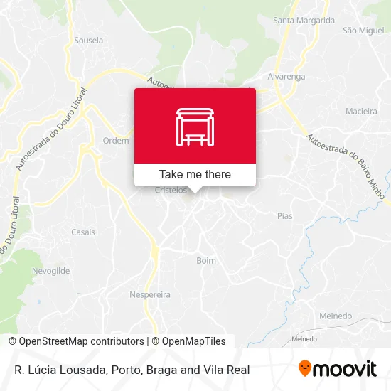 R. Lúcia Lousada map