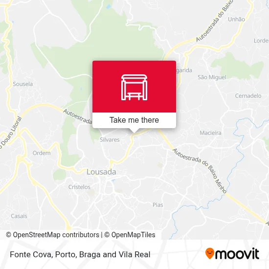 Fonte Cova map