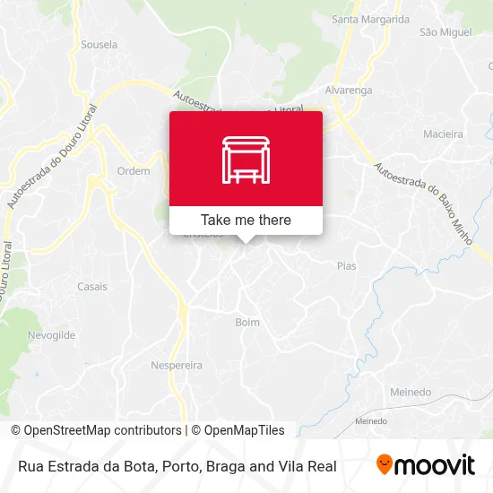 Rua Estrada da Bota map
