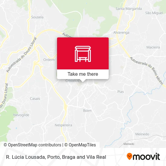 R. Lúcia Lousada map