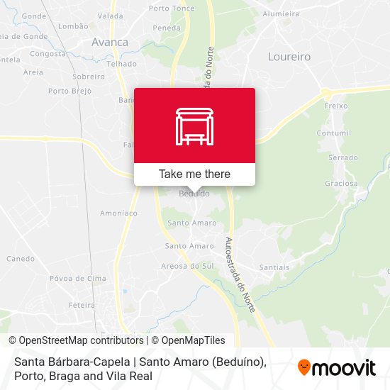 Santa Bárbara-Capela | Santo Amaro (Beduíno) mapa