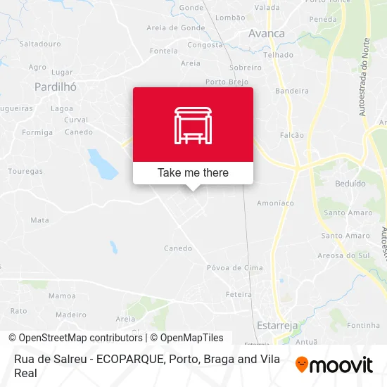 Rua de Salreu - ECOPARQUE map