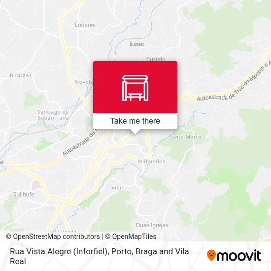 Rua Vista Alegre (Inforfiel) map