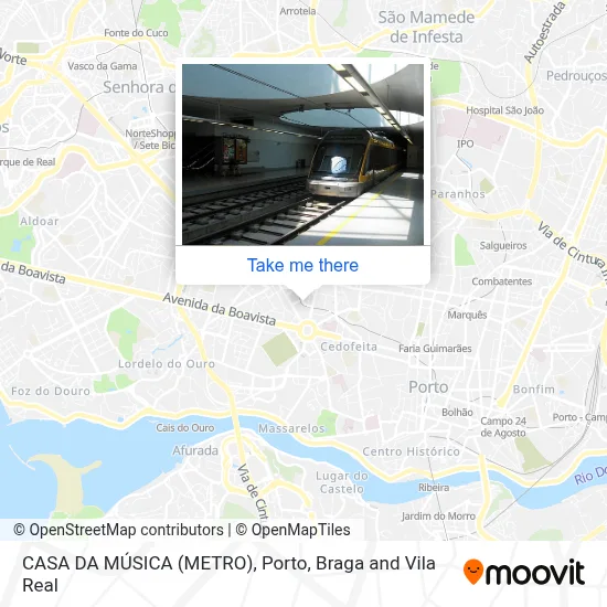 CASA DA MÚSICA (METRO) map