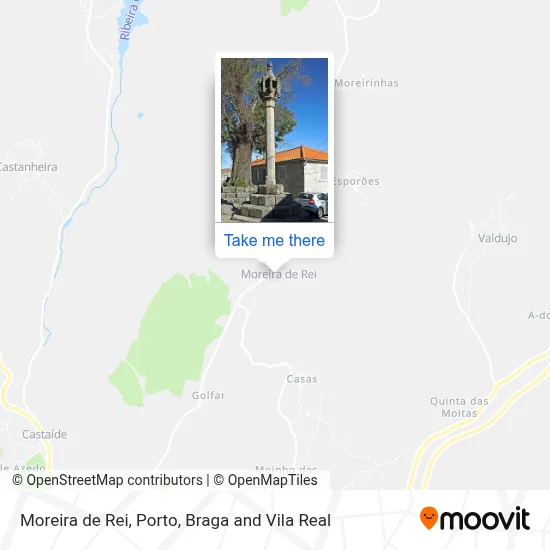 Moreira de Rei map