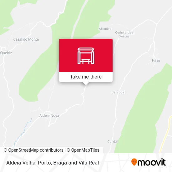 Aldeia Velha map