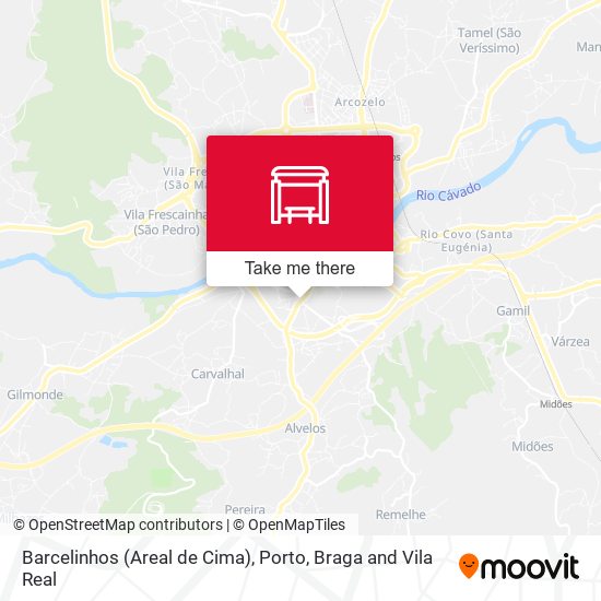 Barcelinhos (Areal de Cima) mapa