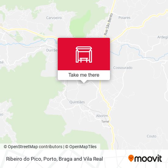 Ribeiro do Pico map