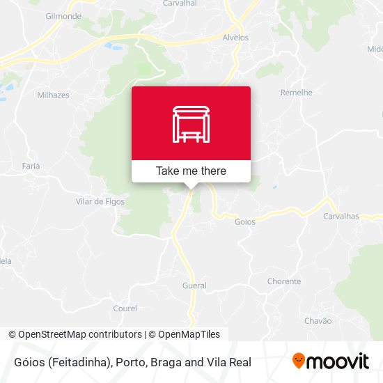 Góios (Feitadinha) mapa
