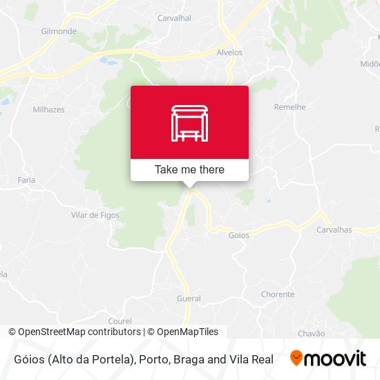 Góios (Alto da Portela) map