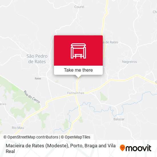 Macieira de Rates (Modeste) map
