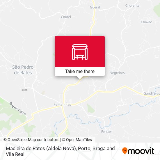 Macieira de Rates (Aldeia Nova) mapa