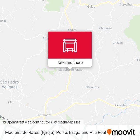 Macieira de Rates (Igreja) map