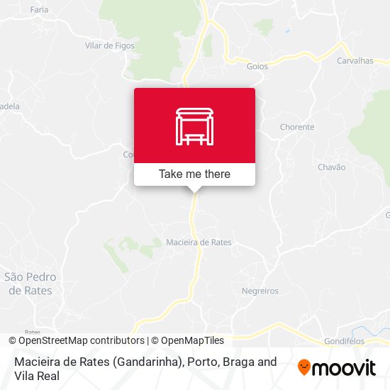 Macieira de Rates (Gandarinha) map