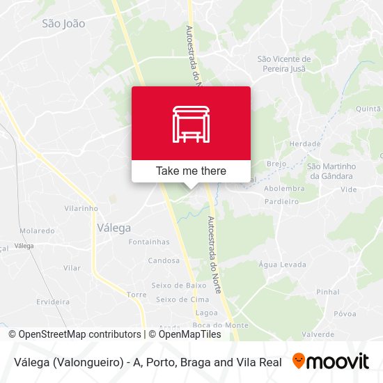 Válega (Valongueiro) - A mapa