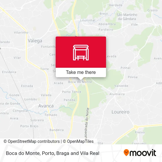 Boca do Monte map