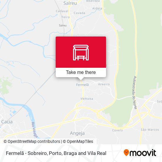Fermelã - Sobreiro mapa