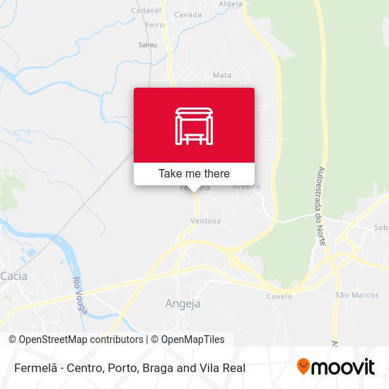 Fermelã - Centro mapa