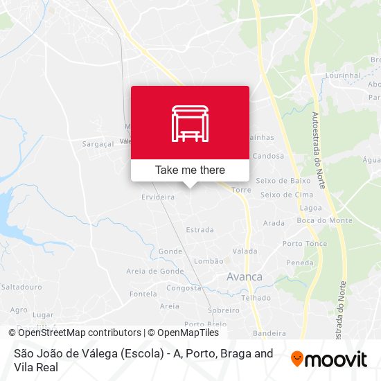São João de Válega (Escola) - A map