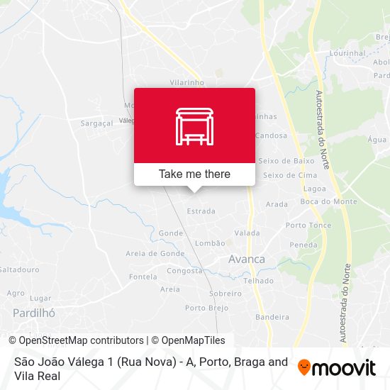 São João Válega 1 (Rua Nova) - A map
