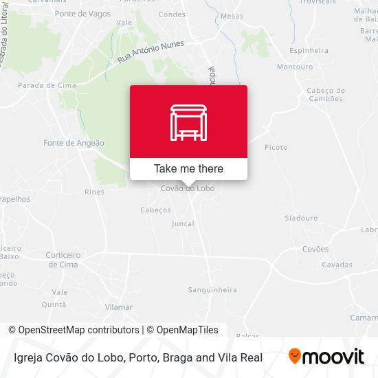 Igreja Covão do Lobo map