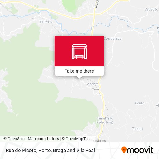 Rua do Picôto map