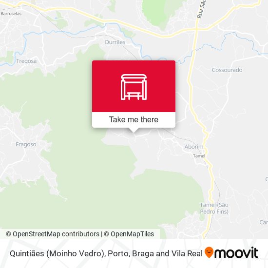 Quintiães (Moinho Vedro) map