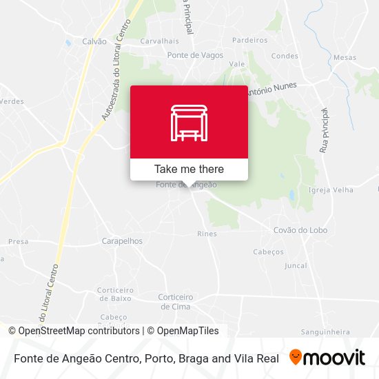 Fonte de Angeão Centro map