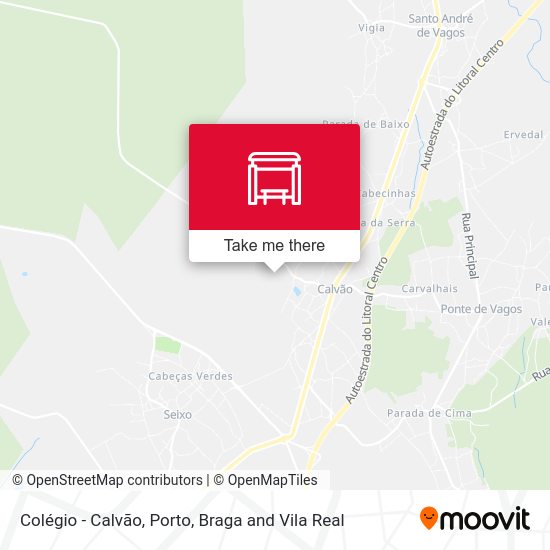 Colégio - Calvão map