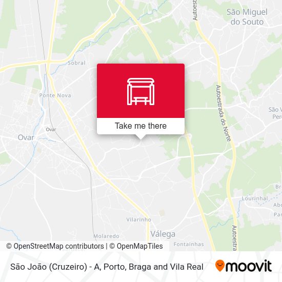 São João (Cruzeiro) - A map
