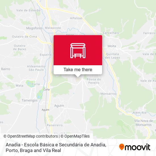 Anadia - Escola Básica e Secundária de Anadia map