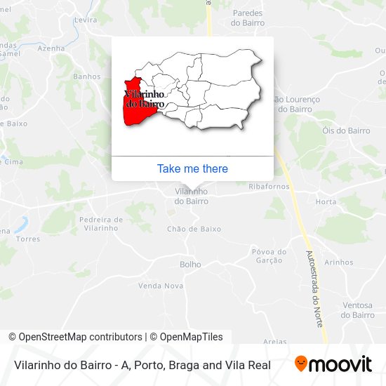 Vilarinho do Bairro - A mapa