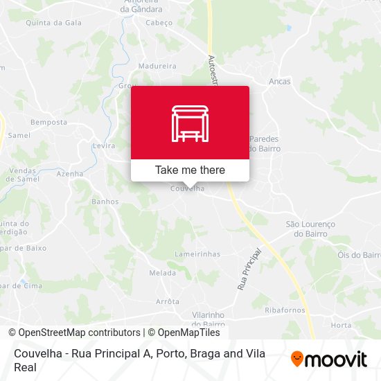 Couvelha - Rua Principal A map