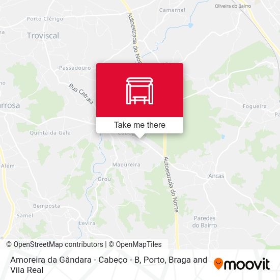 Amoreira da Gândara - Cabeço - B map